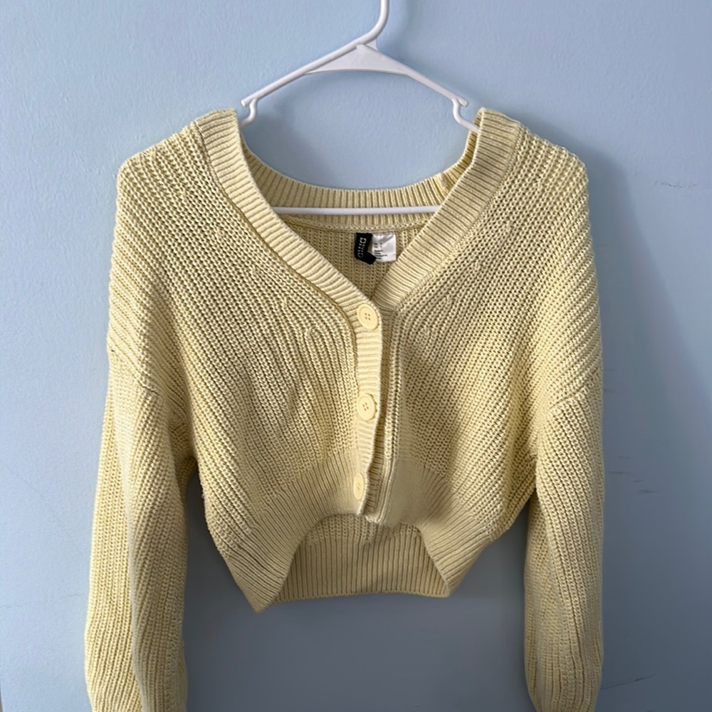 Women’s yellow cardigan